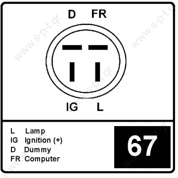 31100-P04-G03  ΔΥΝΑΜΟ   12V 70 Amp   Honda Civic 1.5L 1994-1995     DENSO	100211-7340    DENSO	101211-0240    PV4 x 60 Product Type:	Alternator Product Application:	Honda Replacing 31100-P04-G03 Lucas LRB274 Hella JA980 Honda Various Models - 